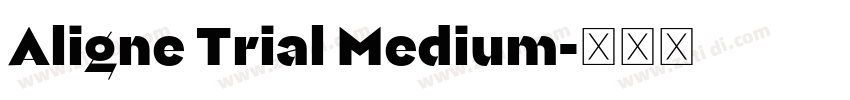 Aligne Trial Medium字体转换 Aligne Trial Medium字体转换